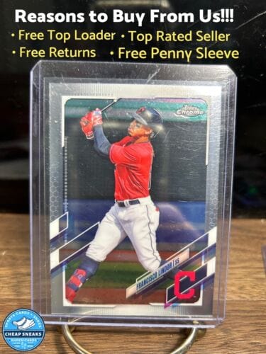 Cheap Sneaks Footwear/Sports Cards Baseball Card Francisco Lindor  2021 Topps Chrome Cleveland Indians/Guardians Baseba