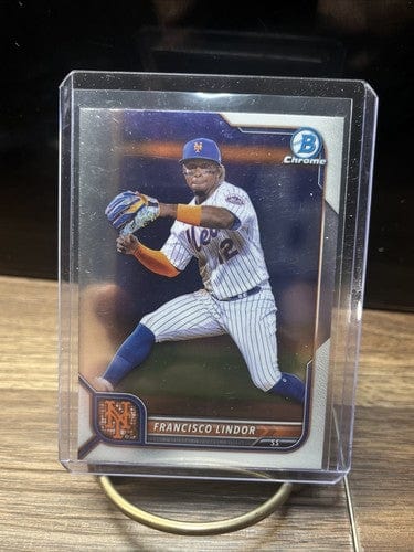Cheap Sneaks Footwear/Sports Cards Baseball Card Francisco Lindor 2022 Bowman Chrome Baseball Card #73 - New York Mets