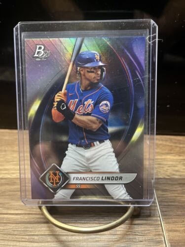 Cheap Sneaks Footwear/Sports Cards Baseball Card Francisco Lindor 2022 Bowman Platinum  baseball Card #9  New York Mets