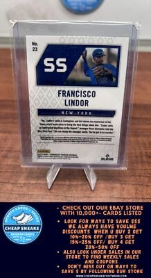 Cheap Sneaks Footwear/Sports Cards Baseball Card Francisco Lindor 2022 Panini Chronicles Phoenix Building Blocks #23  M