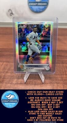Cheap Sneaks Footwear/Sports Cards Baseball Card Francisco Lindor 2022 Topps Chrome Sonic Prism Refractor #166 New York