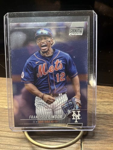 Cheap Sneaks Footwear/Sports Cards Baseball Card FRANCISCO LINDOR 2022 TOPPS STADIUM CLUB CHROME Card #41, METS