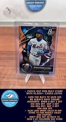 Cheap Sneaks Footwear/Sports Cards Baseball Card Francisco Lindor 2023 Bowman Platinum #66 New York Mets