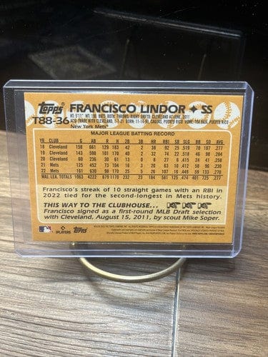 Cheap Sneaks Footwear/Sports Cards Baseball Card Francisco Lindor 2023 Topps 1988 35th Anniversary T88-36 New York Mets