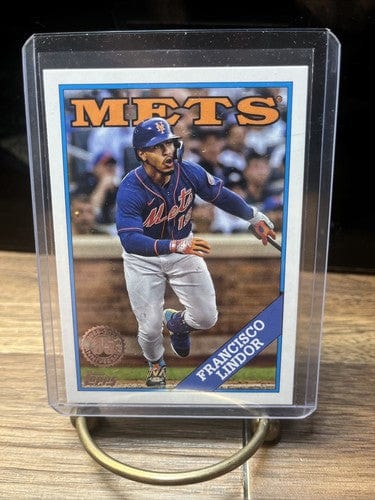 Cheap Sneaks Footwear/Sports Cards Baseball Card Francisco Lindor 2023 Topps 1988 35th Anniversary T88-36 New York Mets