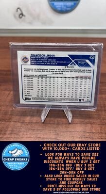 Cheap Sneaks Footwear/Sports Cards Baseball Card Francisco Lindor 2023 Topps #450 New York Mets