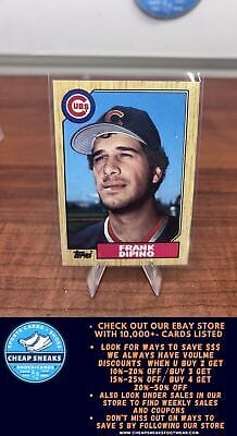 Cheap Sneaks Footwear/Sports Cards Baseball Card Frank DiPino 1987 Topps #662 Chicago Cubs