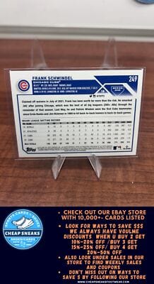 Cheap Sneaks Footwear/Sports Cards Baseball Card Frank Schwindel 2023 Topps #249 Chicago Cubs