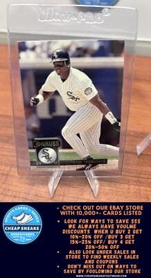 Cheap Sneaks Footwear/Sports Cards Baseball Card Frank Thomas 1994 Donruss #341 Chicago White Sox