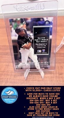 Cheap Sneaks Footwear/Sports Cards Baseball Card Frank Thomas 1994 Donruss #341 Chicago White Sox