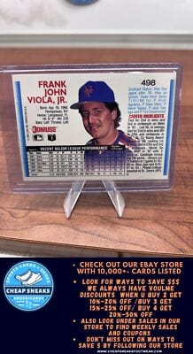 Cheap Sneaks Footwear/Sports Cards Baseball Card Frank Viola 1992 Donruss #498 New York Mets