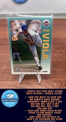 Cheap Sneaks Footwear/Sports Cards Baseball Card Frank Viola 1992 Fleer #518b New York Mets
