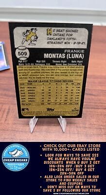 Cheap Sneaks Footwear/Sports Cards Baseball Card Frankie Montas 2022 Topps Heritage #509 New York Yankees