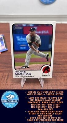 Cheap Sneaks Footwear/Sports Cards Baseball Card Frankie Montas 2022 Topps Heritage #509 New York Yankees