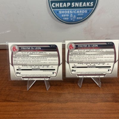 Cheap Sneaks Footwear/Sports Cards Baseball Card Fraymi De Leon 2023 Bowman Prospects 1st Bowman #BP-97 Boston Red Sox
