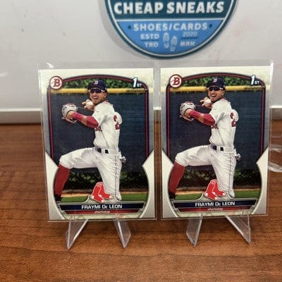 Cheap Sneaks Footwear/Sports Cards Baseball Card Fraymi De Leon 2023 Bowman Prospects 1st Bowman #BP-97 Boston Red Sox
