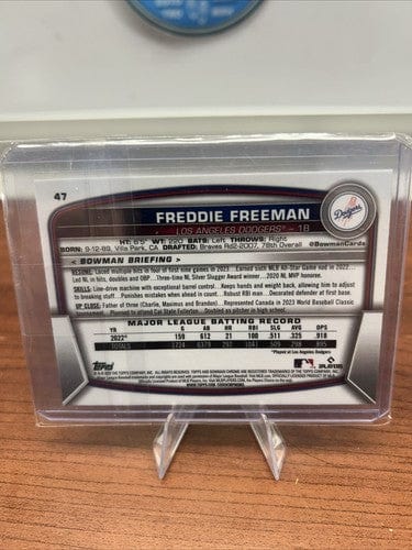 Cheap Sneaks Footwear/Sports Cards Baseball Card Freddie Freeman  2023 Bowman Chrome   Los Angeles Dodgers #47+ 2 Bonus
