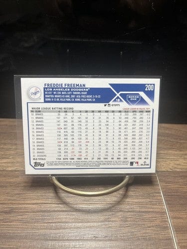 Cheap Sneaks Footwear/Sports Cards Baseball Card Freddie Freeman 2023 Topps Series 1  #200 Los Angeles Dodgers