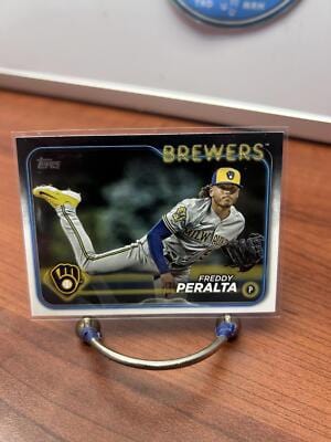 Cheap Sneaks Footwear/Sports Cards Baseball Card Freddy Peralta 2024 Topps #26 Milwaukee Brewers