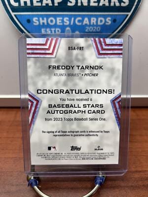 Cheap Sneaks Footwear/Sports Cards Baseball Card Freddy Tarnok 2023 Topps Baseball Stars Autographs (Series One) #BSA-F