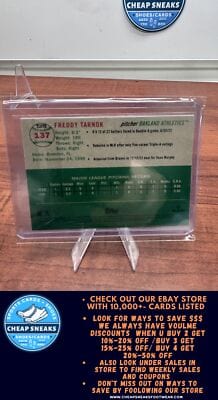 Cheap Sneaks Footwear/Sports Cards Baseball Card Freddy Tarnok RC 2023 Topps Chrome Platinum Anniversary #137 Oakland A