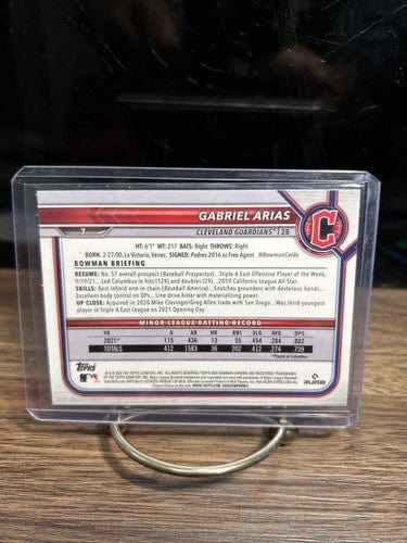 Cheap Sneaks Footwear/Sports Cards Baseball Card Gabriel Arias 2022 Bowman Chrome Cleveland Guardians Rookie Baseball C