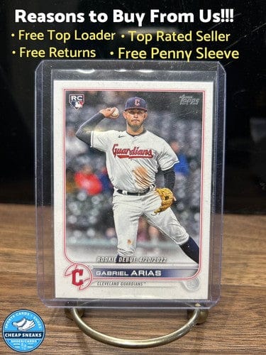 Cheap Sneaks Footwear/Sports Cards Baseball Card Gabriel Arias 2022 Topps Update Series Cleveland Guardians Rookie  Car