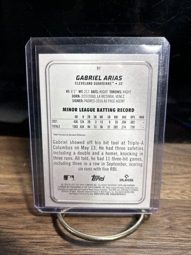 Cheap Sneaks Footwear/Sports Cards Baseball Card Gabriel Arias Bowman Platinum Cleveland Guardians Rookie Baseball Card