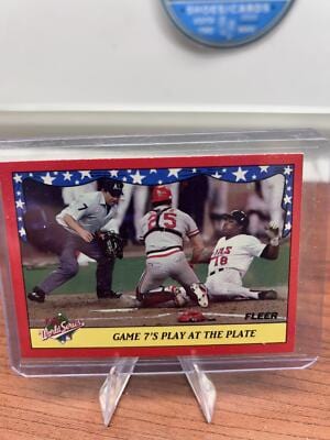 Cheap Sneaks Footwear/Sports Cards Baseball Card Game 7's Play at the Plate 1988 Fleer World Series #11 Minnesota Twins