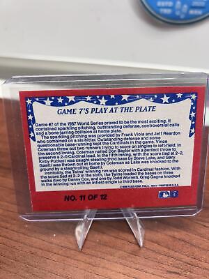 Cheap Sneaks Footwear/Sports Cards Baseball Card Game 7's Play at the Plate 1988 Fleer World Series #11 Minnesota Twins
