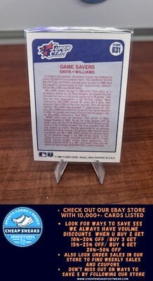 Cheap Sneaks Footwear/Sports Cards Baseball Card Game Savers (Mark Davis / Mitch Williams) SSS, CPC 1990 Fleer #631 Chi