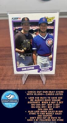 Cheap Sneaks Footwear/Sports Cards Baseball Card Game Savers (Mark Davis / Mitch Williams) SSS, CPC 1990 Fleer #631 Chi