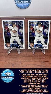 Cheap Sneaks Footwear/Sports Cards Baseball Card Garrett Cooper 2023 Topps #321 Miami Marlins + Bonus Card