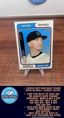 Cheap Sneaks Footwear/Sports Cards Baseball Card Garrett Cooper 2023 Topps Heritage #216 Miami Marlins