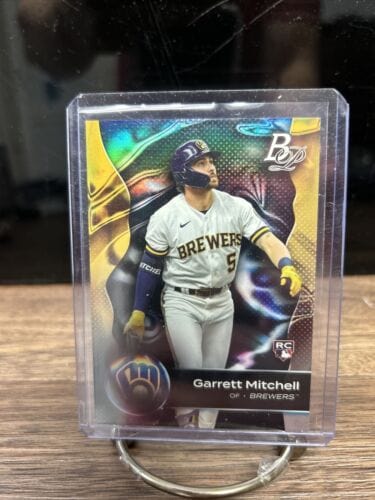 Cheap Sneaks Footwear/Sports Cards Baseball Card Garrett Mitchell 2023 Bowman Platinum Milwaukee Brewers Rookie Basebal