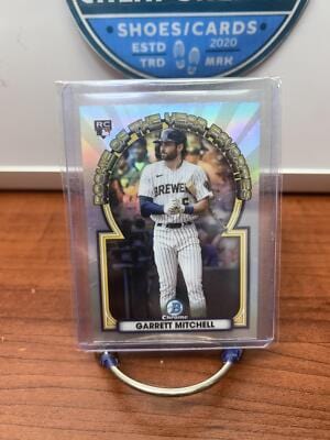 Cheap Sneaks Footwear/Sports Cards Baseball Card Garrett Mitchell 2023 Bowman Rookie of the Year Favorites #ROYF-7 Brew