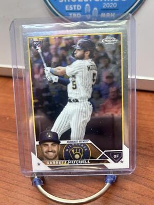 Cheap Sneaks Footwear/Sports Cards Baseball Card Garrett Mitchell RC 2023 Topps Chrome #110 Brewers