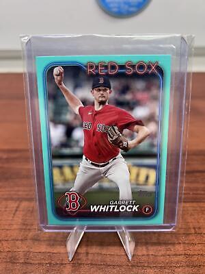 Cheap Sneaks Footwear/Sports Cards Baseball Card Garrett Whitlock 2024 Topps Aqua Parallel #477 Red Sox