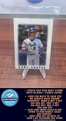 Cheap Sneaks Footwear/Sports Cards Baseball Card Gary Carter 1986 Topps Major League Leaders Minis #50 New York Mets