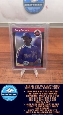 Cheap Sneaks Footwear/Sports Cards Baseball Card Gary Carter 1989 Donruss #53 New York Mets
