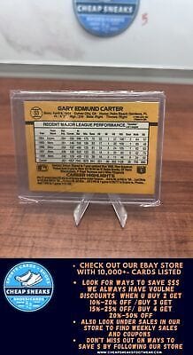 Cheap Sneaks Footwear/Sports Cards Baseball Card Gary Carter 1989 Donruss #53 New York Mets