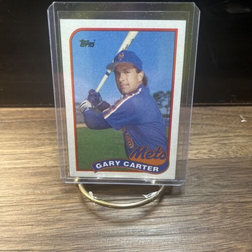 Cheap Sneaks Footwear/Sports Cards Baseball Card Gary Carter 1989 Topps MLB Baseball Card #680 New York Mets  Near Mint