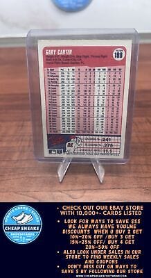 Cheap Sneaks Footwear/Sports Cards Baseball Card Gary Carter 1990 Fleer #199b New York Mets