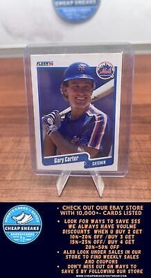Cheap Sneaks Footwear/Sports Cards Baseball Card Gary Carter 1990 Fleer #199b New York Mets
