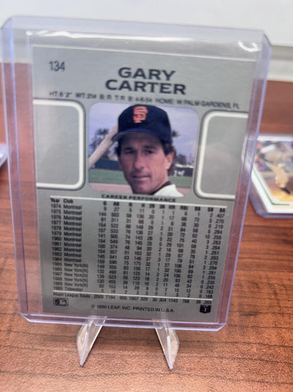 Cheap Sneaks Footwear/Sports Cards Baseball Card Gary Carter 1990 Leaf #134 San Francisco Giants