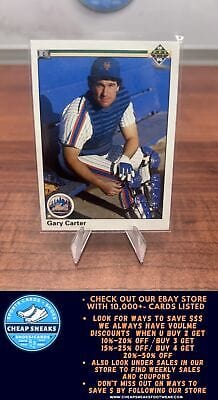 Cheap Sneaks Footwear/Sports Cards Baseball Card Gary Carter 1990 Upper Deck #168b New York Mets