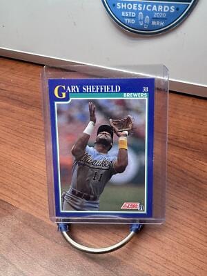 Cheap Sneaks Footwear/Sports Cards Baseball Card Gary Sheffield 1991 Score #473 Milwaukee Brewers