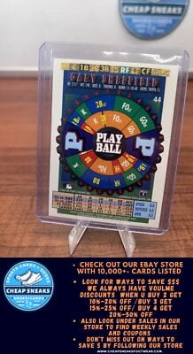 Cheap Sneaks Footwear/Sports Cards Baseball Card Gary Sheffield 1995 Bazooka #44 Florida Marlins