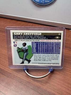 Cheap Sneaks Footwear/Sports Cards Baseball Card Gary Sheffield 1996 Topps #80 Florida Marlins