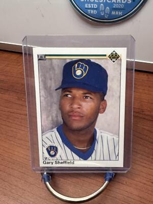 Cheap Sneaks Footwear/Sports Cards Baseball Card Gary Sheffield ERR 1990 Upper Deck #157a Milwaukee Brewers